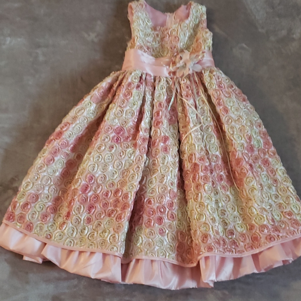 Easter Flower Girl Rosette Dress